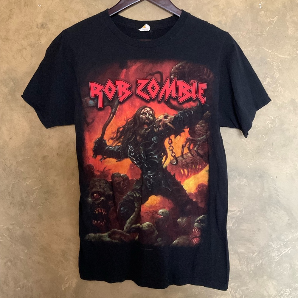 Rob Zombie Epic Warrior Graphic Band T-Shirt Metal Hardcore M Black